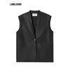 【HIDEMI×LABELHOOD】蕾虎联名简约无领廓形皮马甲外套 商品缩略图3