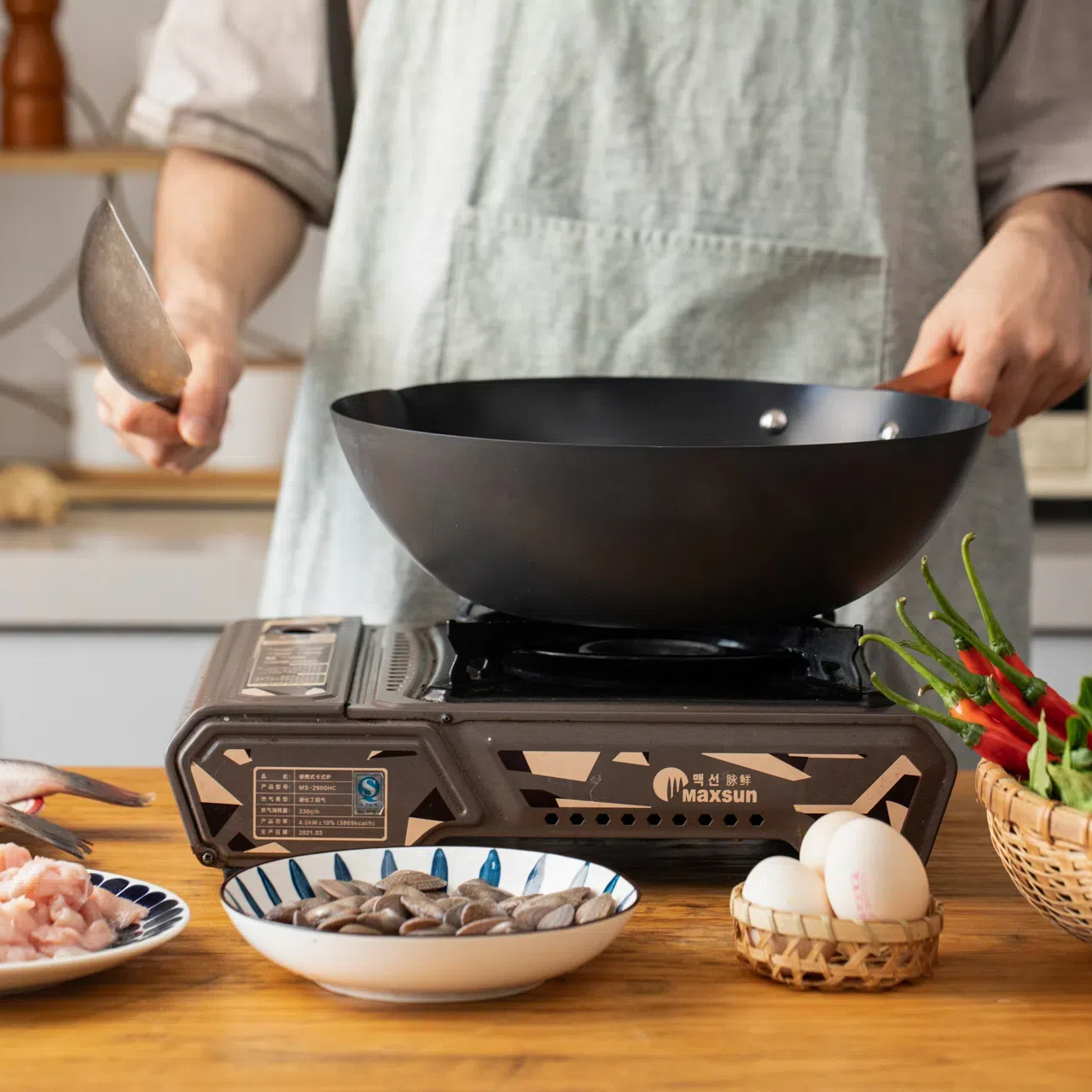 三禾0涂层防锈不粘铁锅|5倍抗粘4倍防锈，炒菜健康有锅气