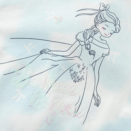 巴拉巴拉儿童牛仔外套女童装春季晕染蝴蝶结印花上衣纯棉舒适时尚 商品图3