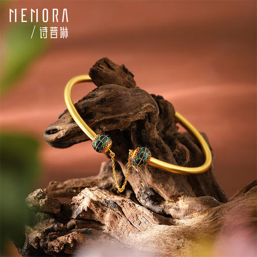 万花系列黄金手镯 足金百搭蝴蝶镯子女士礼物【按克计价黄金1】MEMORA诗普琳GW327001 商品图9