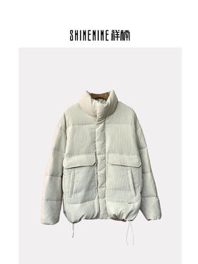 343874328条纹保暖羽绒服