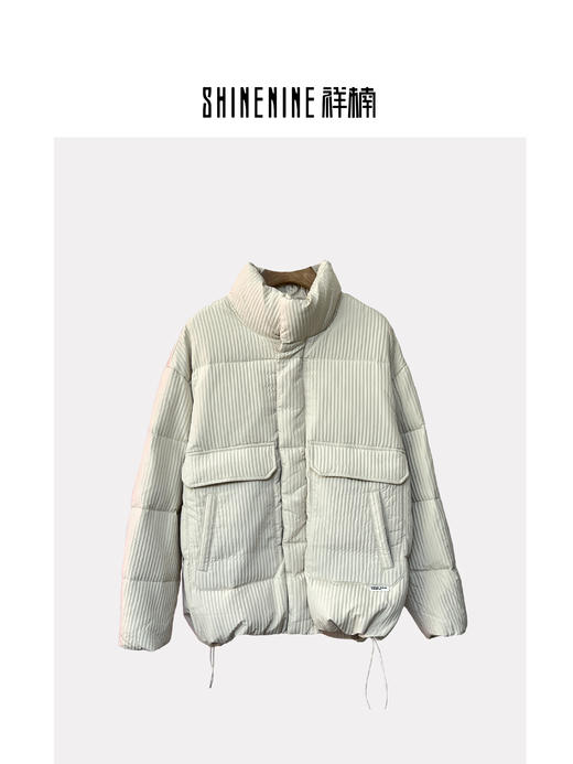 343874328条纹保暖羽绒服 商品图0
