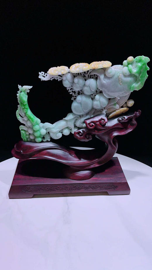 620787翡翠摆件【福寿 如意】 商品图2