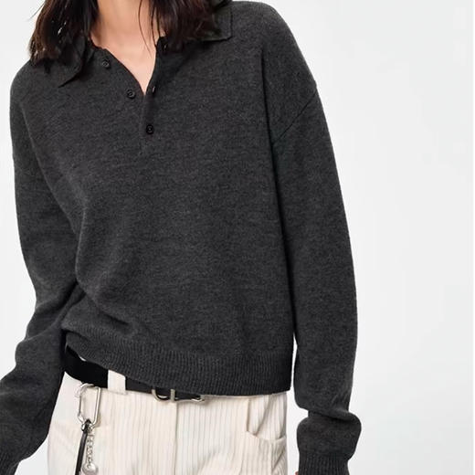 馥迦知性简约Polo针织衫 商品图5