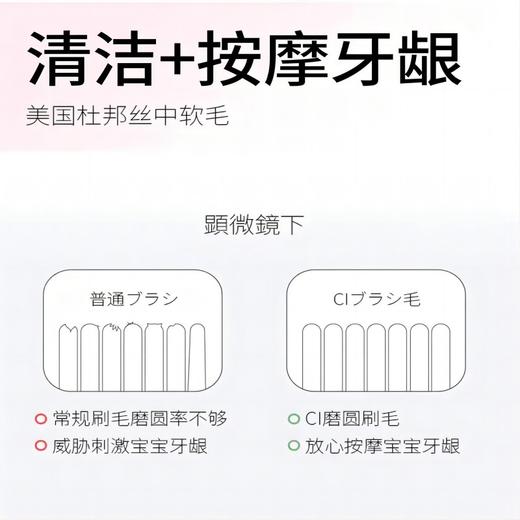 【马泷专属3支38元】日本Ci—胖手柄儿童软毛牙刷 适合1—6岁阶段 商品图5
