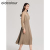 oldcolour春季新品时尚通勤气质显瘦长袖连衣裙女Q131014A1 商品缩略图3