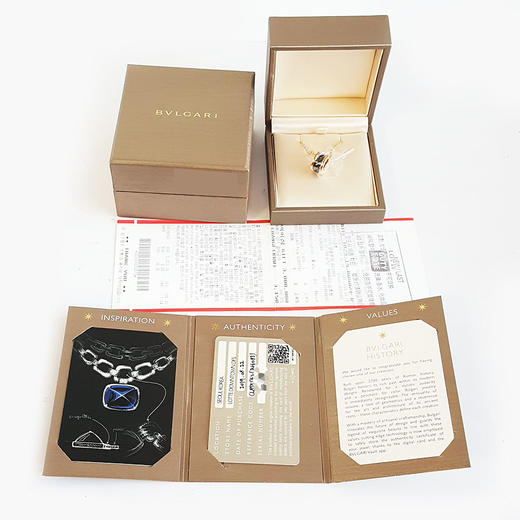 【95新】BVLGARI宝格丽B.zero1系列346083 18K玫瑰金黑陶瓷弹簧项链链长约45cm女士现售价：10500！291224TJ01 商品图1