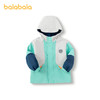 巴拉巴拉童装儿童外套男童春秋装连帽软壳衣拼色户外风趣味活泼 商品缩略图4