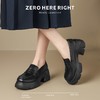 ZHR则则松糕底乐福鞋2024新款时尚百搭厚底单鞋轻便爆款ins小皮鞋 商品缩略图5