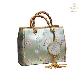 兰花全锦大手提包