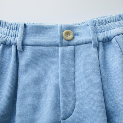 谜底卫裤阔腿裤女2025春新品时尚休闲风宽松丝绒感长裤251MK0053 商品图3