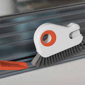 【秒杀】【鲸鱼造型缝隙刷！清得干净还长得好看】二合一洗窗户缝隙清洁神器家用打扫卫生工具擦窗户槽沟凹槽死角刷。ry