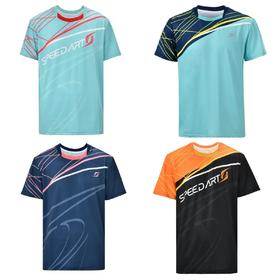 速博特29011速干运动乒乓球服吸湿排汗轻薄透气文化衫