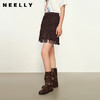 NEELLY纳俪商场同款春季新款时髦流苏半身裙女小众设计感短裙N25012E01057 商品缩略图0