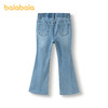 巴拉巴拉儿童牛仔裤女童开叉喇叭裤2025春季新款长裤 商品缩略图2