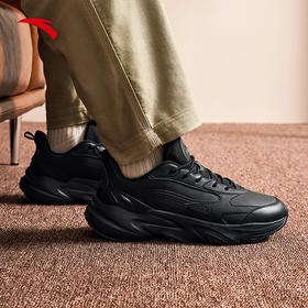安踏小潮拜丨潮流黑色休闲鞋男百搭运动鞋112448812