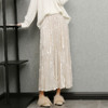 馥迦温柔优雅褶皱丝绒半身裙 商品缩略图5