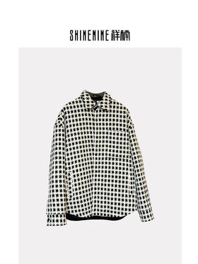 S340474336格纹羽绒服