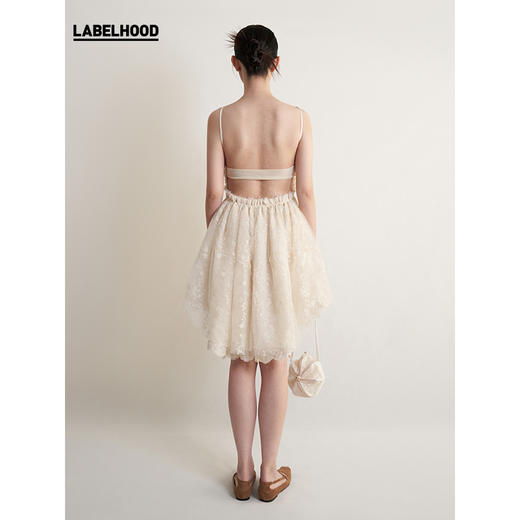 【Peng Tai×LABELHOOD】蕾虎联名款吊带露背蕾丝连衣裙 商品图3