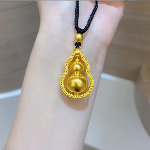 钻石豪门足金999葫芦吊坠女2025新款黄金福禄纯金葫芦挂件送女友 P 商品图2