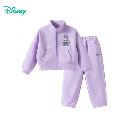 迪士尼【时尚立领黛西套装】25春季新款女童运动休闲卫衣卫裤百搭套装ZD1ET005 商品图4