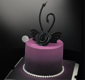 山茶花紫天鹅蛋糕