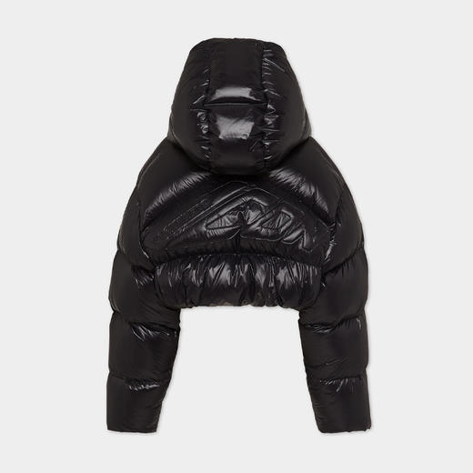 DSQUARED2 女士徽标绗缝连帽羽绒服 黑色 S80AM0040 S60518 900 商品图1