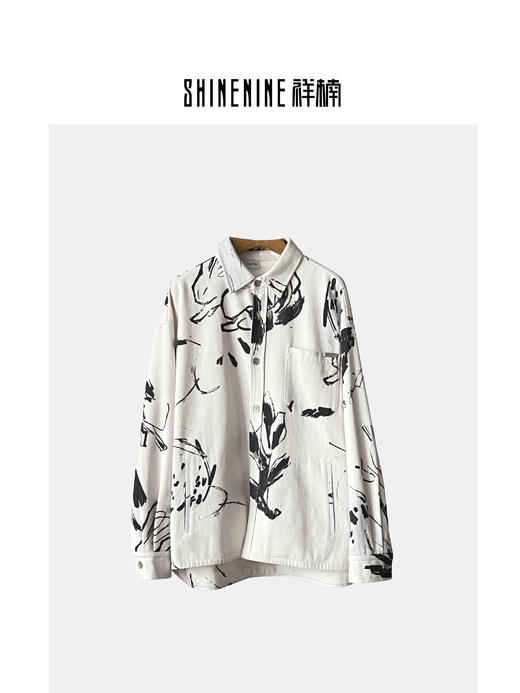 333725182手绘涂鸦衬衫外套 商品图0