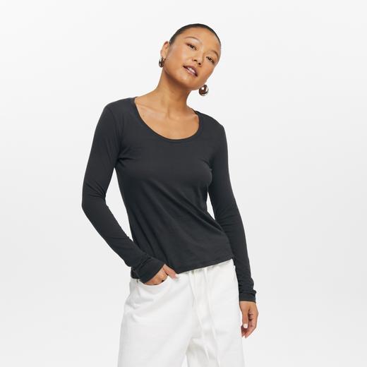 oneup大U领薄长袖T恤 商品图4