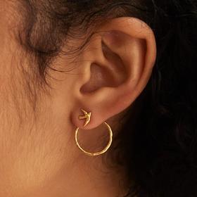 在途4周到｜Agapee-AVILA-燕子 24k镀金 耳环［法国设计师］