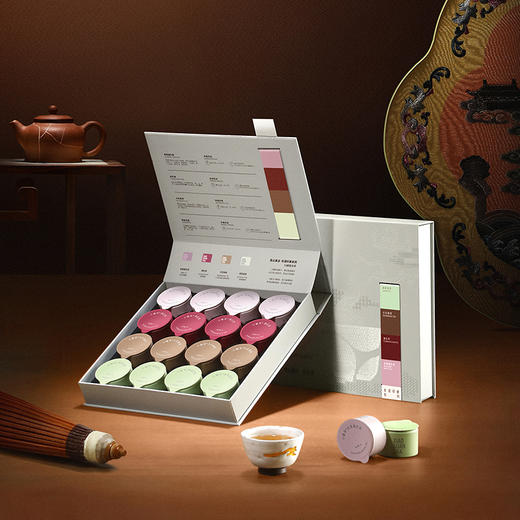 昆山美玉·非遗印象系列16罐组合茶（大红袍茶×4，金骏眉×4，滇红×4，茉莉花茶×4） 送礼优选商务礼【现货】 商品图10