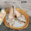 ZHR则则尖头蝴蝶结高跟鞋2025新款气质百搭细跟伴娘鞋单鞋新娘鞋 商品缩略图5