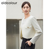 oldcolour春季新品时尚气质通勤百搭米色短外套女Q130415A1 商品缩略图1