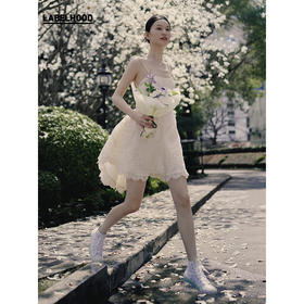 【Peng Tai×LABELHOOD】蕾虎联名款吊带露背蕾丝连衣裙