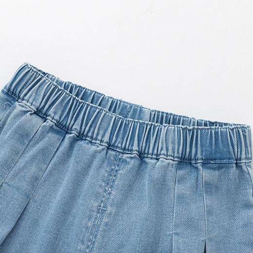 巴拉巴拉童装宝宝裤子女童婴儿牛仔裤休闲裤花边裤脚甜美时髦可爱 商品图3