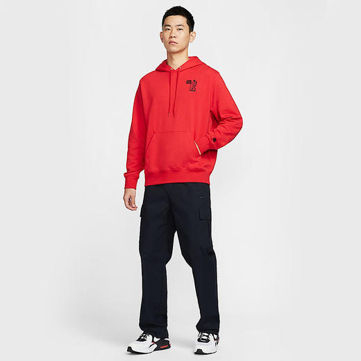 Nike耐克男子卫衣红色本命年宇航员印花连帽运动套头衫HQ8595-657 商品图4