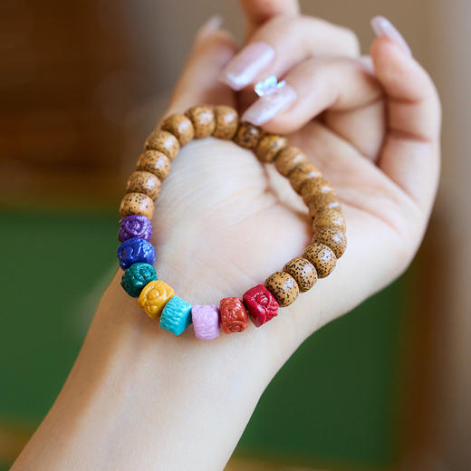 敦煌【彩虹醒狮手串】敦煌风中式祈福彩虹多宝高级感闺蜜手串 商品图1