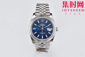 C厂劳力士日志型41mm 蓝色盘 3235机 五珠链 904L钢 男士腕表