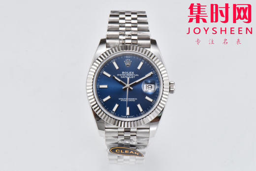 C厂劳力士日志型41mm 蓝色盘 3235机 五珠链 904L钢 男士腕表 商品图0