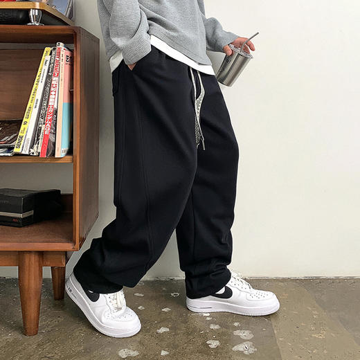 徐太浪松紧腰抽绳运动卫裤男秋季美式休闲潮流百搭大码哈伦裤长裤 商品图1