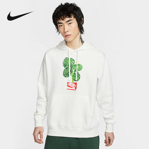 【限时秒杀】Nike耐克男子卫衣春季运动休闲图案加绒套头连帽针织衫HQ2968-133 商品图0