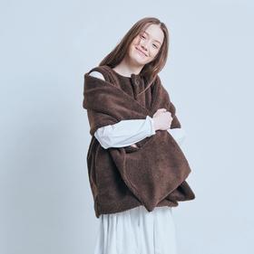 （g）毛绒绒转角围巾