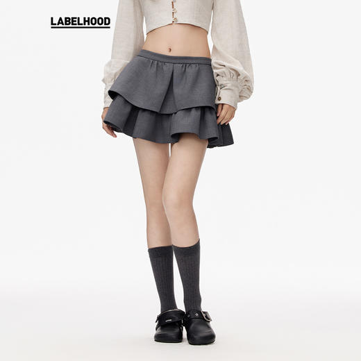 【SHUSHUTONG】蕾虎波浪半裙春夏装裙子半身裙 商品图0