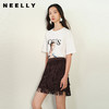 NEELLY纳俪商场同款春季新款圆领休闲短袖T恤女字母印花上衣N25012T01041 商品缩略图0