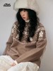 mostwantedlab彩虹/M2434183/小花绗棉针织拼接圆领毛衣 商品缩略图2