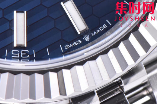 C厂劳力士日志型41mm 蓝色格子盘 3235机 五珠链 904L钢 男士腕表 商品图2