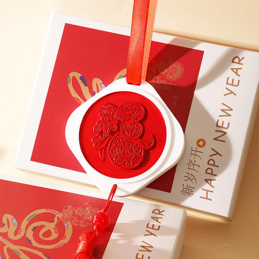 【画蛇添福，福气满满~巳巳如意，生生不息】画蛇添福香薰石膏片礼盒 节日喜庆伴手礼挂件 持久除臭蛇年限定香氛-QQ 商品图1