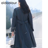 oldcolour春季新款韩系休闲简约气质宽松显瘦风衣外套女Q110405A1 商品缩略图4