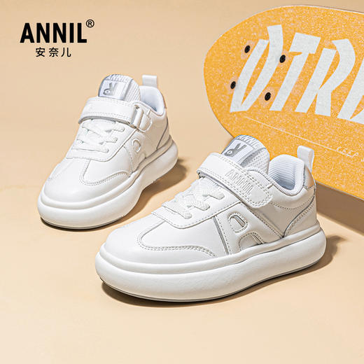 ANNIL/安奈儿男童低帮板鞋2025春季新款儿童鞋软底运动鞋女童休闲跑步鞋HM5104188 商品图2