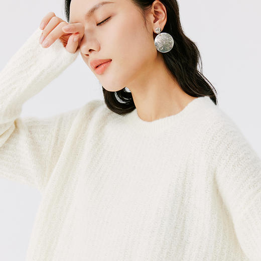 东黎 • 圈圈纱女士秋冬圆领套衫 4553 商品图11